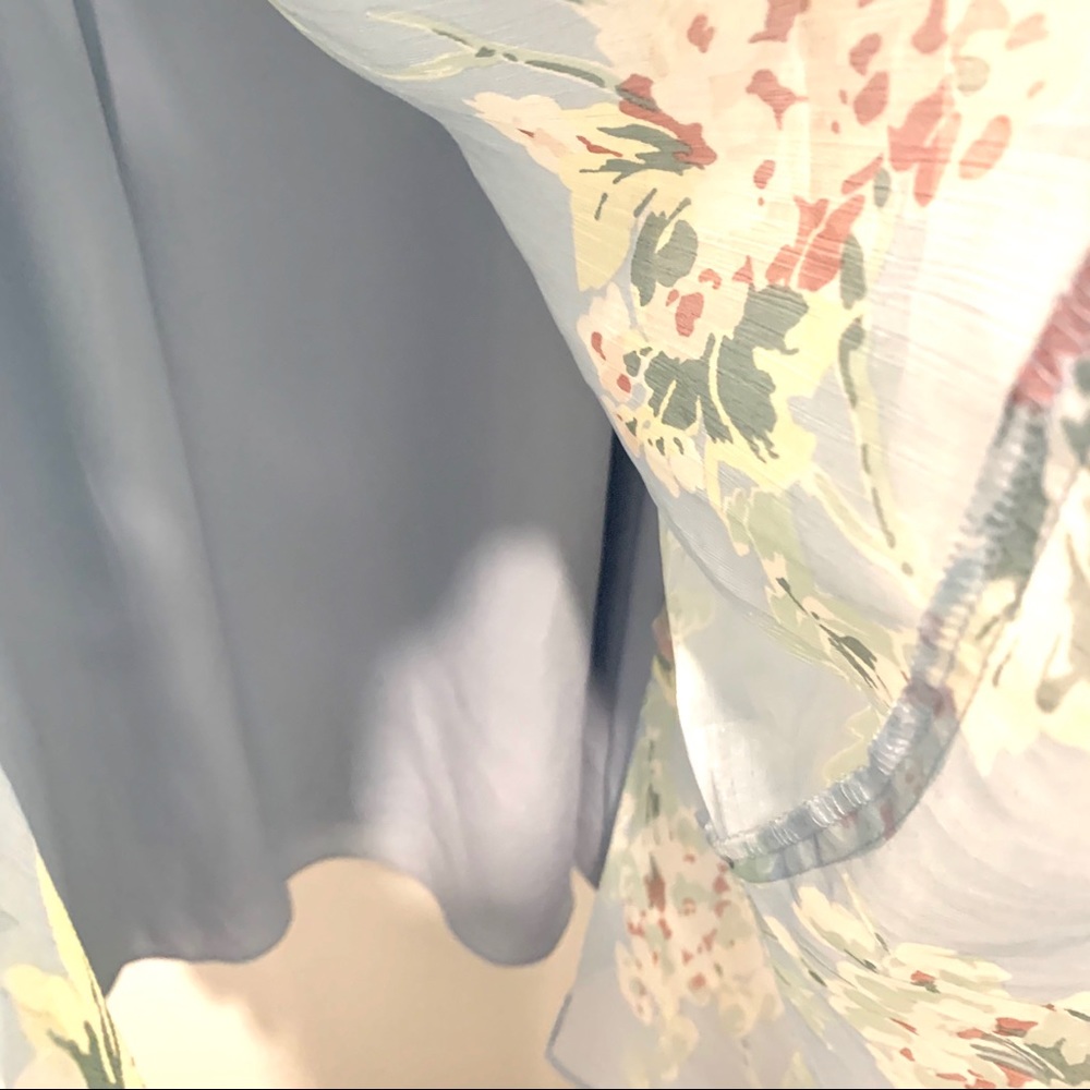 Lauren Ralph Lauren Blue Floral Midi Dress - Picture 13 of 15